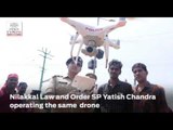 WATCH | Kerala police operating drone surveillance at Nilakkal, Sabarimala