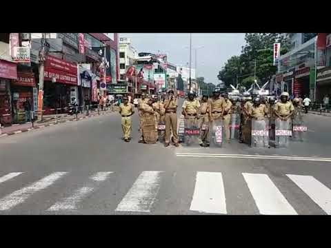 SABARIMALA PROTESTS: BJP supporters and activists protest in Kerala following arrest of BJP leader