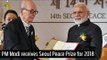 PM Modi receives Seoul Peace Prize for 2018