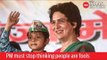 PM must stop thinking people are fools, says Priyanka Gandhi in Mirzapur