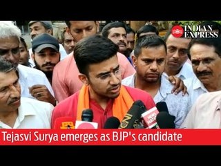 Logic in naming me same as that behind picking Ananth Kumar ji in 1996: Tejasvi Surya