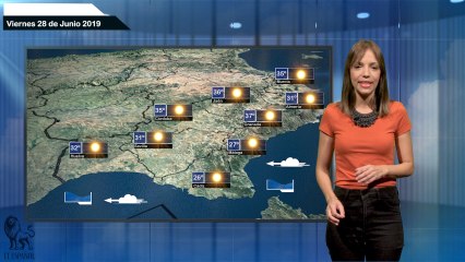 Pronóstico del tiempo para el viernes 28 de junio.