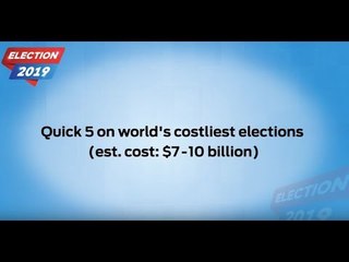 Quick 5 on world's costliest elections (est. cost: $7-10 billion)