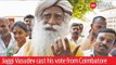 India Elections 2019: Jaggi Vasudev cast his vote from Coimbatore Lok Sabha constituency