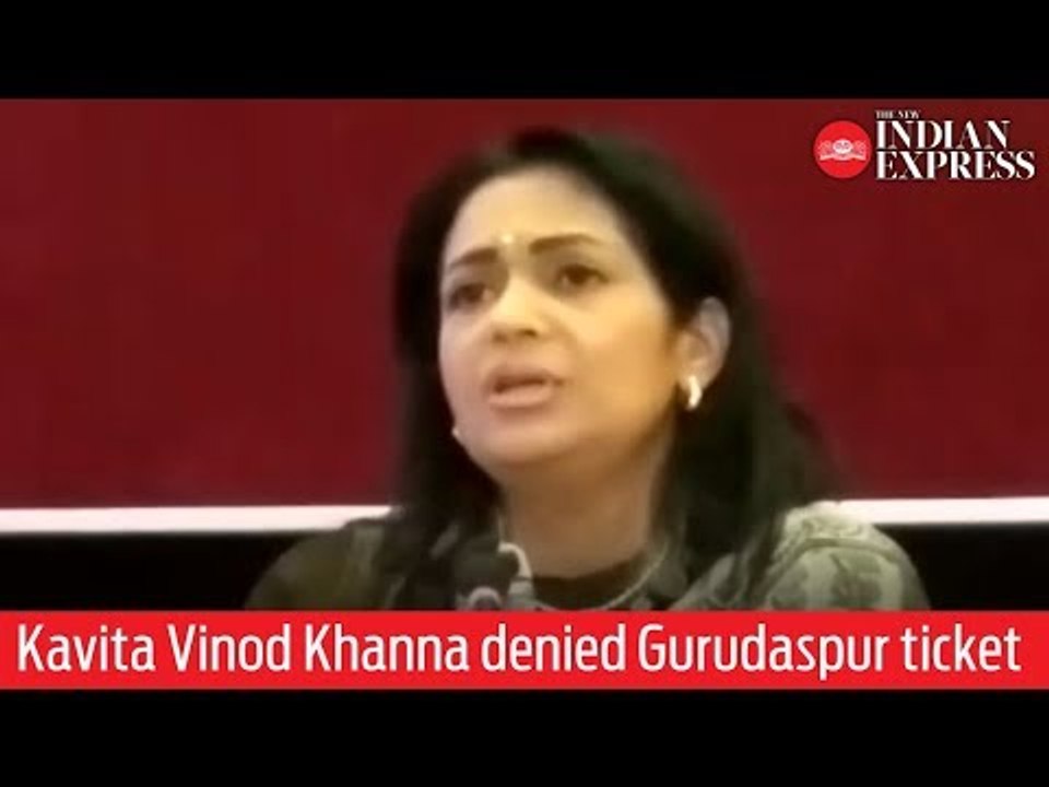 Disappointed Kavita Vinod Khanna on being denied Gurudaspur ticket by BJP