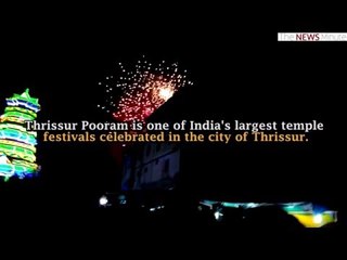 Days after Kollam tragedy, fireworks light up at Thrissur Pooram