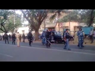​100 policemen and 250 RAFs patrol Mysuru as it recovers from riots
