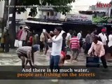 Rains leave Bengaluru roads jammed up, and people  are fishing on the streets