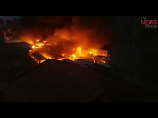 #CauveryProtests: 30  KPN Travels buses set on fire in Nayandahalli, Bengaluru