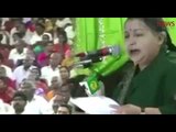 File video of J Jayalalithaa recounting OPS's long political history and praising his patience