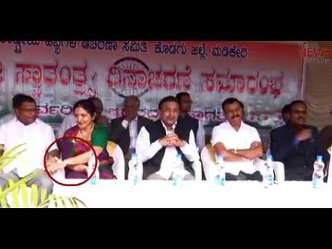 Caught on cam: Karnataka Cong leader holds woman MLC's hand as she squirms in discomfort