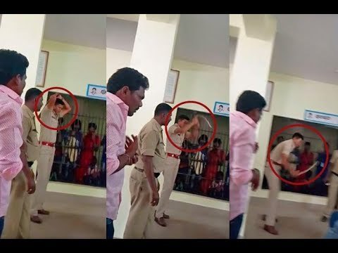 Police brutality caught on camera: K’taka cops hit two men for jumping traffic signal