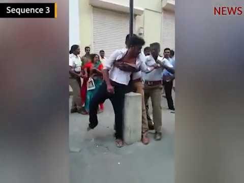 Video: Chennai traffic cops assault woman and son for riding triples on a bike