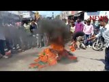 Protestors burn BJP flags in Andhra as anti-Christian pamphlets allegedly distributed