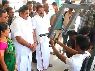 Watch: TN CM's veshti-workout goes viral on social media