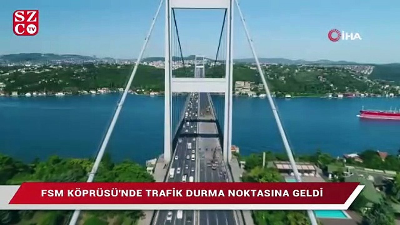 FSM Köprüsü’nde onarım yoğunluğu, trafik durma noktasına geldi
