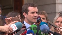 Casado afea a Sánchez por pedir a PP y Cs que favorezcan investidura