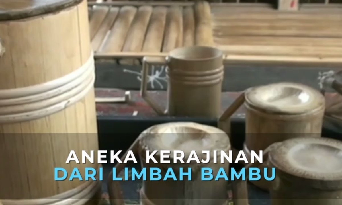 Aneka Kerajinan dari Limbah Bambu