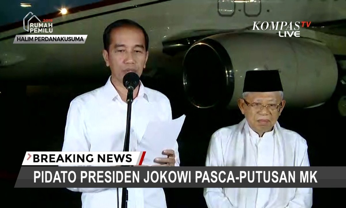 [FULL] Joko Widodo-Ma’ruf AminTanggapi Putusan MK