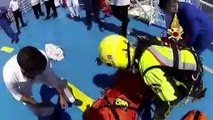 Civitavecchia (RM) - Colpita da malore su nave crociera soccorsa dai Vigili del Fuoco (26.06.19)