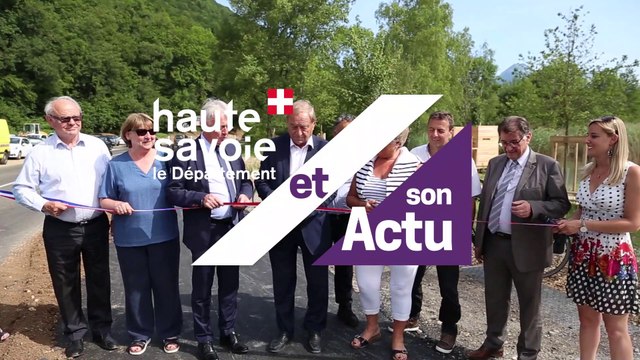 Le Département et son Actu : aménagements cyclables rive est du lac d'Annecy