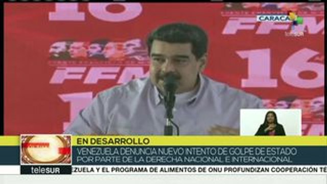 Pdte. Maduro rechaza nuevo intento de golpe de Estado