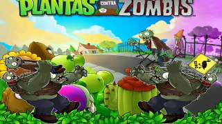 Plants vs Zombies Hypno-shroom vs Gatling Pea Snow Pea vs Gargantuar