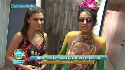 ¡Increíble! ¡Body paint inspirado en la Selva Lacandona! | Venga La Alegría
