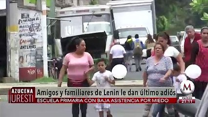 Despiden a Lenin, nino asesinado en escuela de 'Neza'