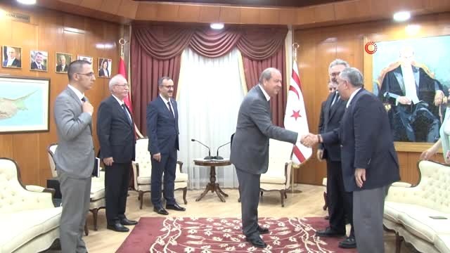 - KKTC Başbakanı Tatar, Türkiye'den Gelen Heyeti Kabul Etti- KKTC Başbakanı Ersin Tatar: - Bizi...