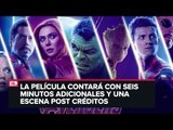 Revelan en qué consisten las escenas adicionales de Avengers: Endgame