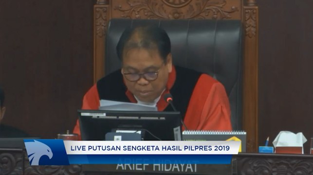 Putusan Sengketa Hasil Pilpres 2019: MK Tolak Dalil Baju Putih Jokowi
