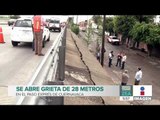 Se forma grieta por lluvias en Paso Express en Cuernavaca | Noticias con Francisco Zea