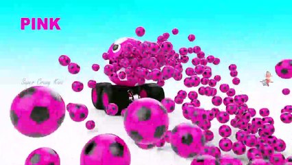Soccer Balls Soft Ice Creams Toy Train for Kids to Learning Colors - 3D Kids Toddler Videos