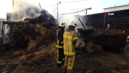 - Bursa'da ahırda çıkan yangında 10 ton buğday kül oldu