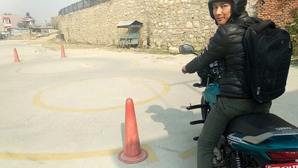 Bike trial in Nepal