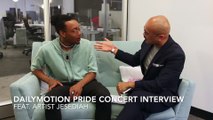 Dailymotion Pride Concert Interview with artist: Jesediah