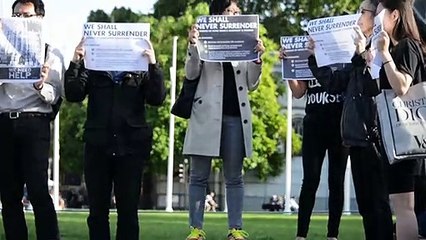 Hong Kongers rally in London against Chinese extradition