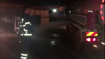 Tekirdağ'da 20 tonluk formik asit tankı patladı