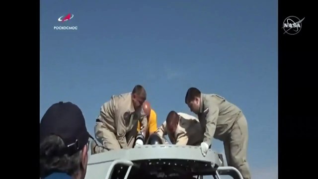 Tres tripulantes de la Estación Espacial regresan a la Tierra