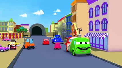 Tom The Tow Truck and Carlo the Pizzaïolo in Car City  Car & Truck construction cartoon for children