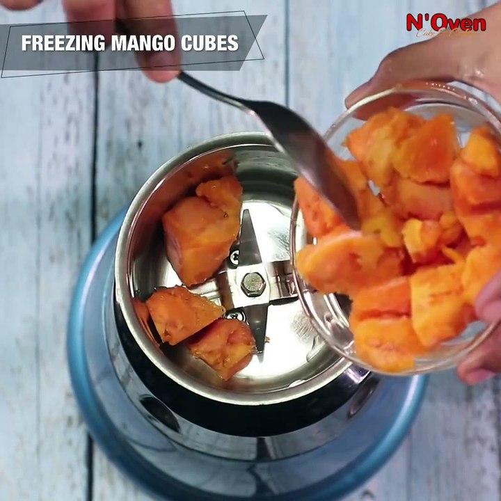 NO CREAM MANGO ICE CREAM l 3 INGREDIENTS ICE CREAM l WITHOUT WHIPPED CREAM & NO BEATER