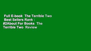 Full E-book  The Terrible Two  Best Sellers Rank : #2About For Books  The Terrible Two  Review
