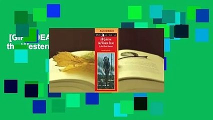 [GIFT IDEAS] All Quiet on the Western Front