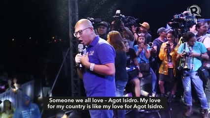 Скачать видео: Otso Diretso thanks rain-soaked supporters: 'You are the spirit of this campaign'