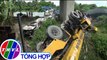 THVL | Xe ô tô rơi từ cầu Hàm Luông sau va chạm,  nhiều người thương vong