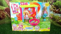 La Feria de Barbie Chelsea con Las Bebes de Elsa Anna y Ariel - Casa Divertida de Chelsea