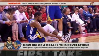 'Somebody's lying!’ – Stephen A. reacts to Iguodala’s Warriors comments - First Take