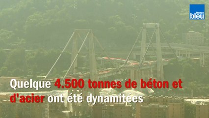 Pont de Gênes : les images impressionnantes de la destruction des deux piles restantes