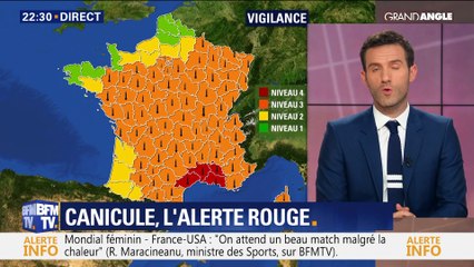 Canicule: l'alerte rouge activée (2/3)